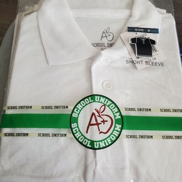 School Uniform White color Size 8 brand new - Picture 3 of 3